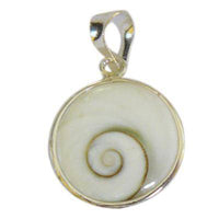 Load image into Gallery viewer, Shivaauge Silberanhänger rund 19 mm offen Anhänger 925er Sterling Silber Shiva Auge Eye Damen - chic-net.de
