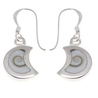 Cargar imagen en el visor de la galería, Shivaauge Silberohrringe Halbmond Ohrringe 925er Sterling Silber Shiva Auge Eye Damen Schmuck - chic-net.de
