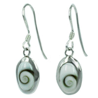 Load image into Gallery viewer, Shivaauge Silberohrringe oval 11 mm Ohrringe 925 Sterling Silber Rand Shiva Auge Eye Damen Schmuck - chic-net.de
