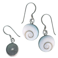 Cargar imagen en el visor de la galería, Shivaauge Silberohrringe plastisch 12 mm rund Ohrringe 925er Silber Shiva Auge Eye Damen Schmuck - chic-net.de
