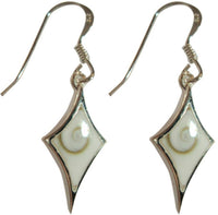 Load image into Gallery viewer, Shivaauge Silberohrringe Raute Ohrringe Ohrhänger 925 Sterling Silber Shiva Auge Eye Damen Schmuck - chic-net.de
