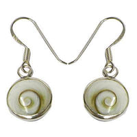 Cargar imagen en el visor de la galería, Shivaauge Silberohrringe rund 8 mm Ohrringe 925er Sterling Silber Shiva Auge Eye Damen Schmuck - chic-net.de
