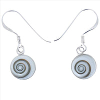 Load image into Gallery viewer, Shivaauge Silberohrringe rund 8 mm Ohrringe 925er Sterling Silber Shiva Auge Eye Damen Schmuck - chic-net.de
