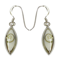 Load image into Gallery viewer, Shivaauge Silberohrringe spitze Ellipse Ohrringe Ohrhänger 925er Silber Shiva Auge Eye Damen Schmuck - chic-net.de
