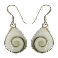 Cargar imagen en el visor de la galería, Shivaauge Silberohrringe Tropfen breit Ohrringe Ohrhänger 925er Silber Shiva Auge Eye Damen Schmuck - chic-net.de
