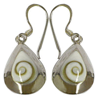 Load image into Gallery viewer, Shivaauge Silberohrringe Tropfen massiv Ohrringe 925er Sterling Silber Shiva Auge Eye Damen Schmuck - chic-net.de
