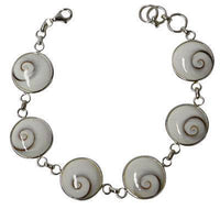 Load image into Gallery viewer, Shivaaugen-Armband, Silberarmband mit Shiva-Augen aus 925er Sterlingsilber, Shiva-Augen ca. 11 mm Ø - chic-net.de
