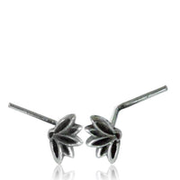 Load image into Gallery viewer, Silber Nasenstecker 0,8 mm Nostril Lotusblüte L-Form Nasenpiercing - chic-net.de

