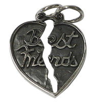Cargar imagen en el visor de la galería, Silberanhänger 2 cm Best Friends Herz Riss 925er Sterling Silber Damen Anhänger Kette - chic-net.de
