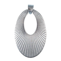 Load image into Gallery viewer, Silberanhänger Ellipse Strahlen Loch Anhänger Sterling Silber 925er nickelfrei - chic-net.de
