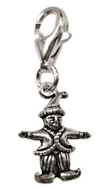 Load image into Gallery viewer, Silberanhänger Harlekin Kasper Charm Anhänger 925er Sterling Silber Unisex Schmuck - chic-net.de
