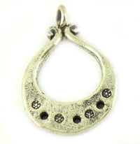 Load image into Gallery viewer, Silberanhänger Hill Tribe Hufeisen Loch Muster Anhänger Sterling Silber 925er Damen Schmuck - chic-net.de
