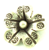 Load image into Gallery viewer, Silberanhänger Hill Tribe Punkte Blume 16 mm Anhänger Sterling Silber 925er Damen Schmuck - chic-net.de
