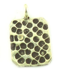 Load image into Gallery viewer, Silberanhänger Hill Tribe Rechteck Punkte gestanzt Anhänger Sterling Silber 925er Damen Schmuck - chic-net.de
