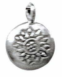 Load image into Gallery viewer, Silberanhänger Kreis gebogen Distel Anhänger Sterling Silber 925er Unisex Schmuck - chic-net.de

