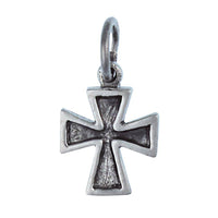 Load image into Gallery viewer, Silberanhänger Kreuz innen oxidiert breiter Anhänger Sterling Silber 925er nickelfrei - chic-net.de
