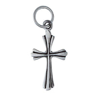 Load image into Gallery viewer, Silberanhänger Kreuz Streifen dunkel oxidiert Anhänger Sterling Silber 925er nickelfrei - chic-net.de
