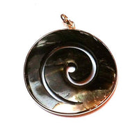Load image into Gallery viewer, Silberanhänger Perlmutt Anhänger Kette 925er Sterling Silber Unisex Schmuck Muschel weiß Spirale - chic-net.de
