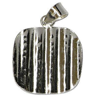 Load image into Gallery viewer, Silberanhänger Quadrat Spiralmuster Anhänger Sterling Silber 925er Unisex Schmuck - chic-net.de
