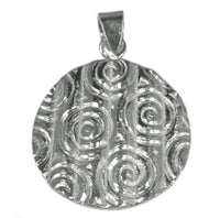 Load image into Gallery viewer, Silberanhänger Rund Spiralmuster Anhänger aus Sterling Silber 925er Unisex Schmuck - chic-net.de
