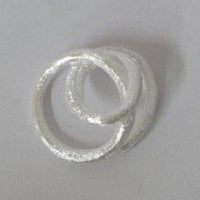 Cargar imagen en el visor de la galería, Silberanhänger Schleife matt gebürstet ca 25 mm 925er Sterling Silber Damen Anhänger Kette - chic-net.de
