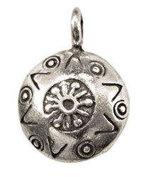 Load image into Gallery viewer, Silberanhänger Stern Muster linsenförmig Anhänger Sterling Silber 925er Unisex Schmuck - chic-net.de
