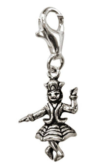 Load image into Gallery viewer, Silberanhänger tanzendes Mädchen Tracht Charm Anhänger 925er Sterling Silber Unisex Schmuck - chic-net.de
