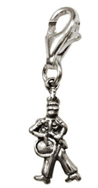Load image into Gallery viewer, Silberanhänger Trommler Uniform Charm Anhänger 925er Sterling Silber Unisex Schmuck - chic-net.de
