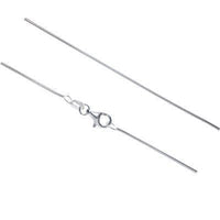 Load image into Gallery viewer, Silberkette 1 mm Schlangen Kette Charmträger Collierkettchen 925er Sterling Silber Ringchen - chic-net.de
