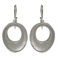 Cargar imagen en el visor de la galería, Silberohrringe 925er Silber Ohrringe Creolen Damen Schmuck hell oxidiert glänzend - chic-net.de
