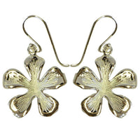 Cargar imagen en el visor de la galería, Silberohrringe 925er Silber Ohrringe Ohrhänger Damen Schmuck Blume außen glänzend - chic-net.de
