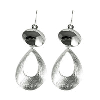 Load image into Gallery viewer, Silberohrringe 925er Silber Ohrringe Ohrhänger Damen Schmuck Tropfen Glanz Kreis - chic-net.de
