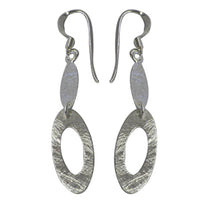 Load image into Gallery viewer, Silberohrringe 925er Silber Ohrringe Ohrhänger Damen Schmuck zwei Ellipsen - chic-net.de
