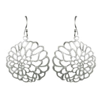 Cargar imagen en el visor de la galería, Silberohrringe 925er Silber Ohrringe Ohrhänger Schmuck Rund Ornamente Filigran - chic-net.de

