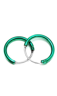 Load image into Gallery viewer, Silberohrringe gefärbt metallic bunt Creolen Ohrringe 925er Sterling Silber klein - chic-net.de
