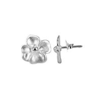 Load image into Gallery viewer, Silberohrstecker 925er Sterling Silber Ohrstecker Damen Schmuck Ohrringe Blume Schimmer - chic-net.de
