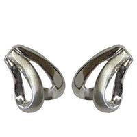 Load image into Gallery viewer, Silberohrstecker 925er Sterling Silber Ohrstecker Damen Schmuck Ohrringe Zwei Bögen Matt Glanz - chic-net.de
