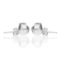 Load image into Gallery viewer, Silberohrstecker Knoten Bänder rund glänzend 925er Silber Ohrstecker Damen Schmuck Ohrringe - chic-net.de
