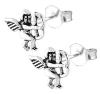 Load image into Gallery viewer, Silberohrstecker Ohrstecker 925er Sterling Silber Schmuck Engel mit Pfeil und Bogen - chic-net.de
