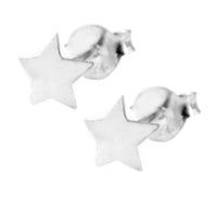 Load image into Gallery viewer, Silberohrstecker Ohrstecker 925er Sterling Silber Schmuck Ohrringe Stern abgerundet - chic-net.de
