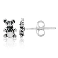 Load image into Gallery viewer, Silberohrstecker Ohrstecker 925er Sterling Silber Unisex Schmuck Ohrringe Teddy - chic-net.de
