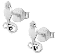 Load image into Gallery viewer, Silberohrstecker Ohrstecker Ohrringe Damen 925er Sterling Silber Schmuck Maus flach - chic-net.de
