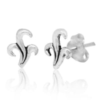 Cargar imagen en el visor de la galería, Silberohrstecker Ohrstecker Ohrringe Unisex 925er Sterling Silber Schmuck Fontäne dunkel oxidiert - chic-net.de
