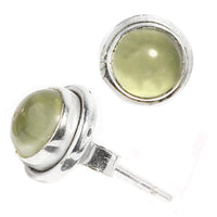 Load image into Gallery viewer, Silberohrstecker rund Aventurin 9 mm Ohrringe Ohrstecker Damen Ohrring Stecker 925er Sterling Silber - chic-net.de
