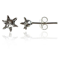 Load image into Gallery viewer, Silberohrstecker Stachel Blume Ohrstecker Ohrringe 925er Sterling Silber Schmuck - chic-net.de
