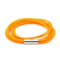 Load image into Gallery viewer, Silikonarmbänder Farben Schnüre Armband Silikon fünffach mehrlagig Magnetverschluss unisex - chic-net.de
