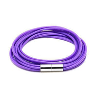 Load image into Gallery viewer, Silikonarmbänder Farben Schnüre Armband Silikon fünffach mehrlagig Magnetverschluss unisex - chic-net.de
