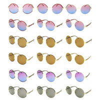 Load image into Gallery viewer, Sonnenbrille 3-in-1 Round Glasses Vintage 400 UV Metall getönt Rahmen variabel - chic-net.de
