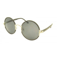 Load image into Gallery viewer, Sonnenbrille 3-in-1 Round Glasses Vintage 400 UV Metall getönt Rahmen variabel - chic-net.de
