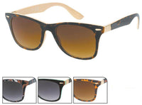 Load image into Gallery viewer, Sonnenbrille  400 UV schwarz gemustert Zierscharnier Ziermandel getönt - chic-net.de
